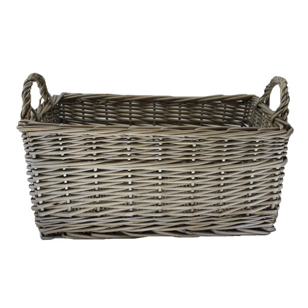 Brambly Cottage Shallow Storage Wicker Basket & Reviews Wayfair.ie